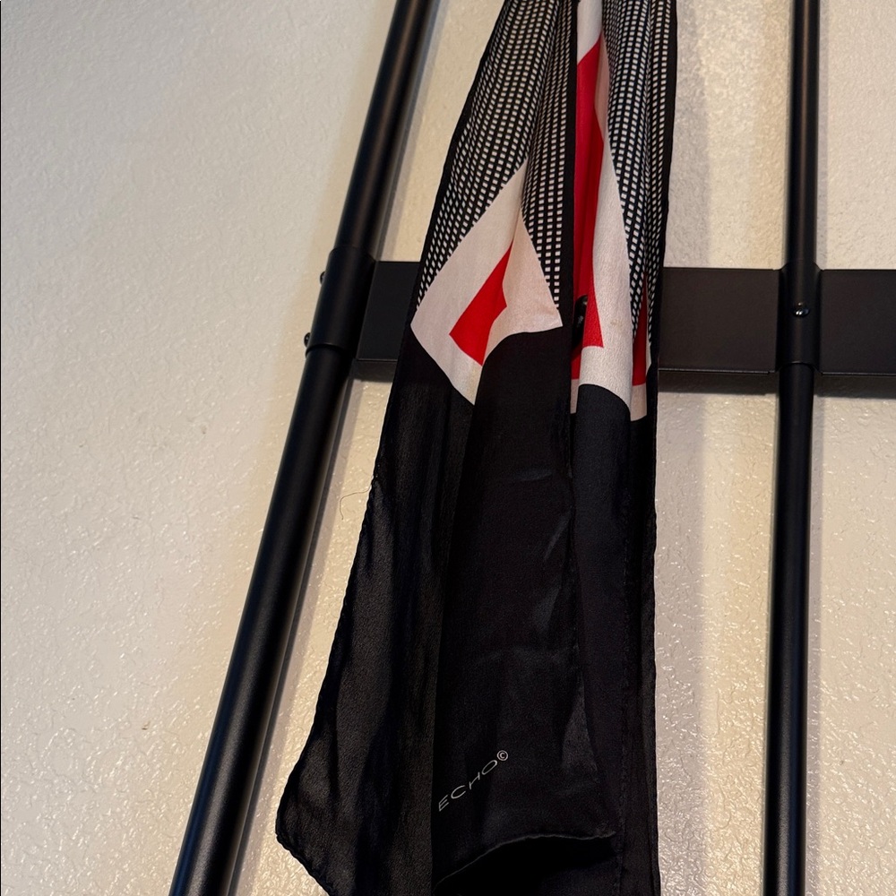 Echo Black Sheer Scarf